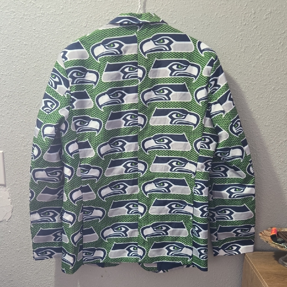 NFL‎ Seattle Sehawks Patterned Blazer - Picture 2 of 5